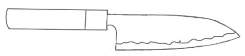 Guide de forme de couteau