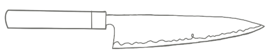 Guide de forme de couteau