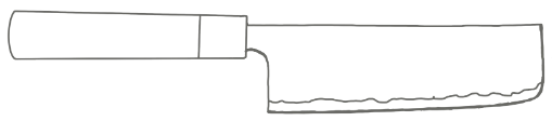 Guide de forme de couteau