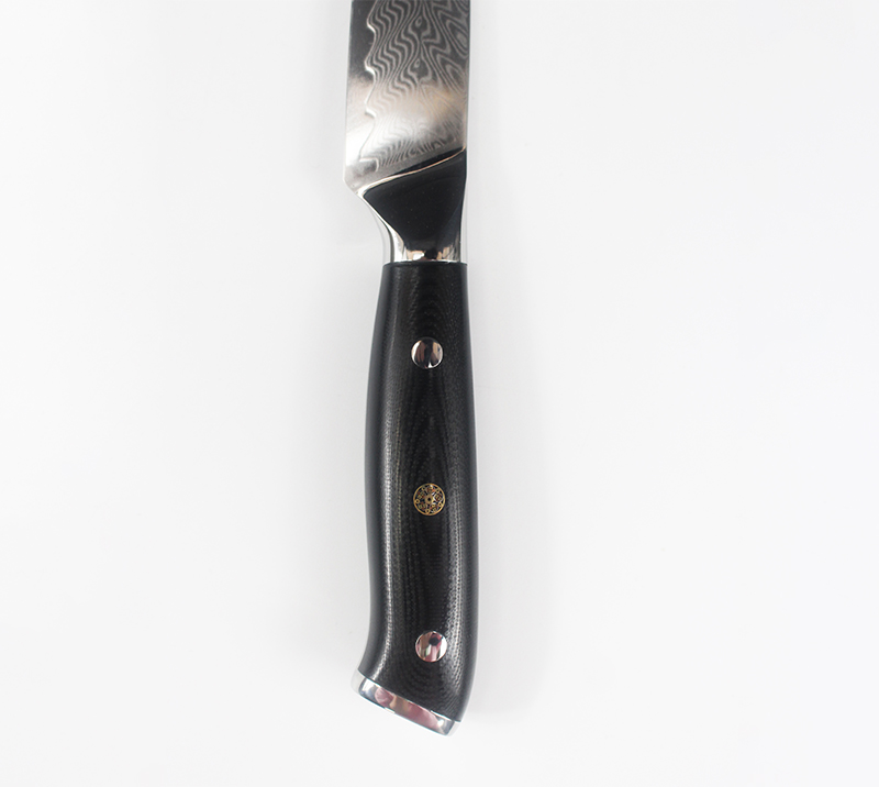 HS1072 Lame en acier damas + manche en bois