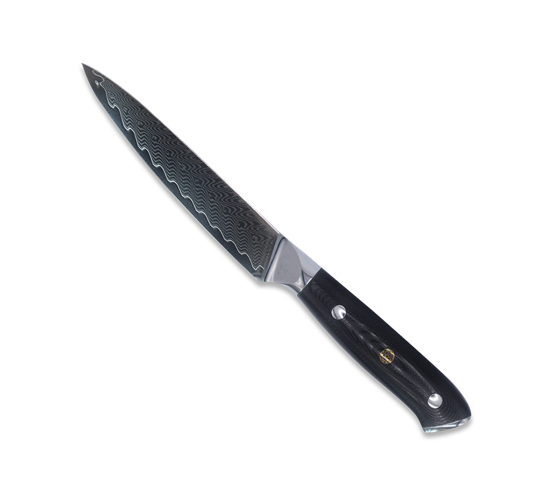 HS1072 Lame en acier damas + manche en bois