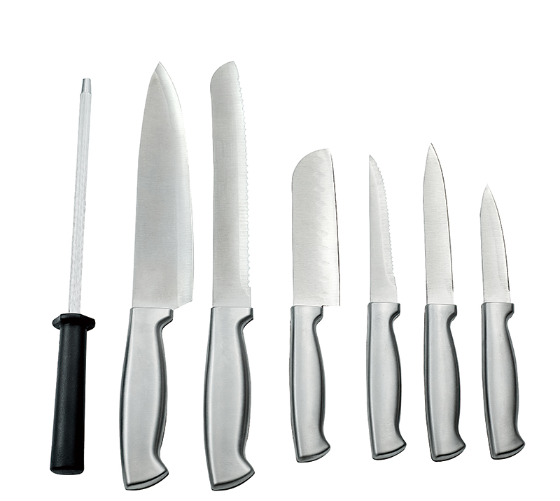 Ensemble de 8 couteaux avec manche en acier inoxydable HS2010