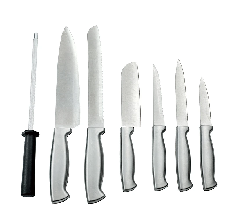 Ensemble de 8 couteaux avec manche en acier inoxydable HS2010