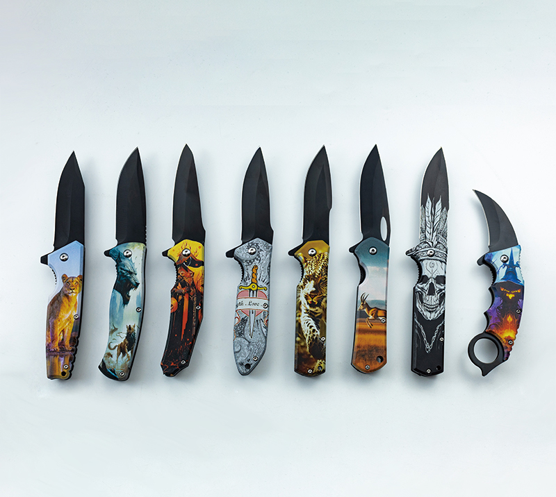 Couteau pliant &agrave; motif de dessin anim&eacute;&nbsp;&ndash;&nbsp;Outil multifonction portable d'ext&eacute;rieur
