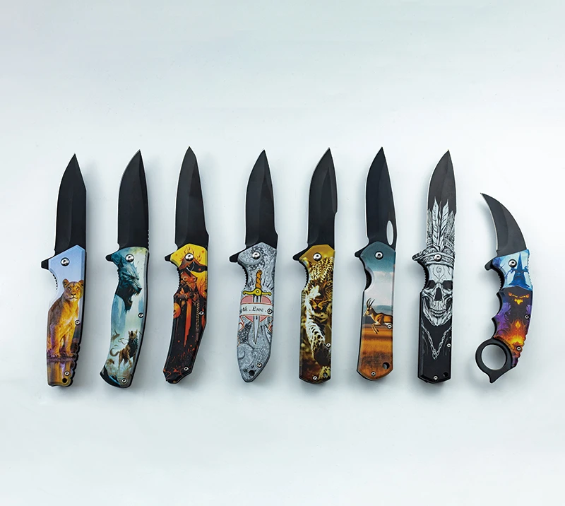 Couteau pliant &agrave; motif de dessin anim&eacute;&nbsp;&ndash;&nbsp;Outil multifonction portable d'ext&eacute;rieur