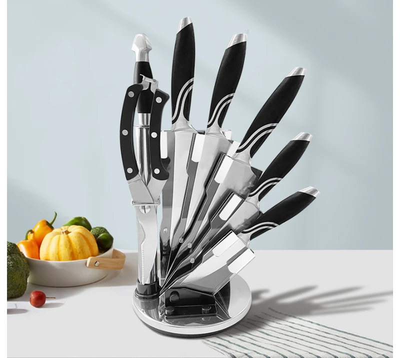 HS1006&nbsp;ensemble de 9&nbsp;couteaux de cuisine