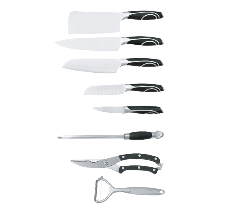 HS1005&nbsp;ensemble de 9&nbsp;couteaux de cuisine