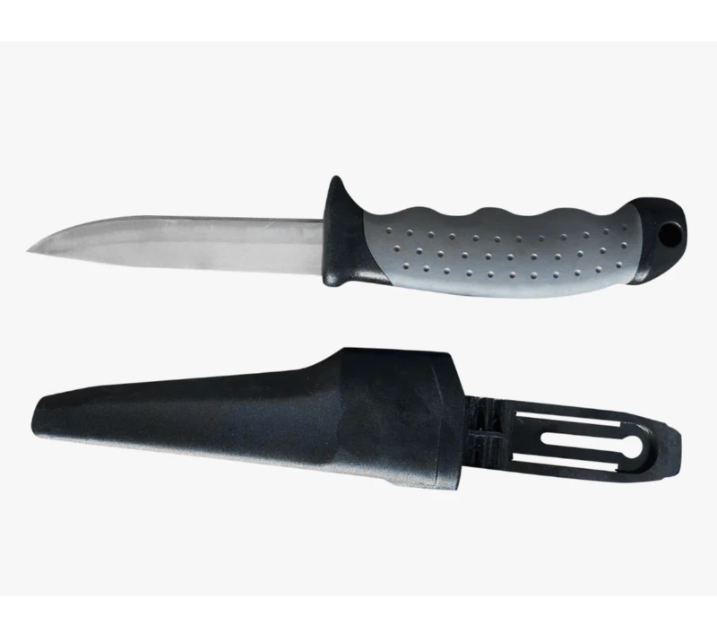 Couteau de survie de plong&eacute;e &agrave; lame fixe FK42 en acier inoxydable avec manche en PP, gaine de s&eacute;curi