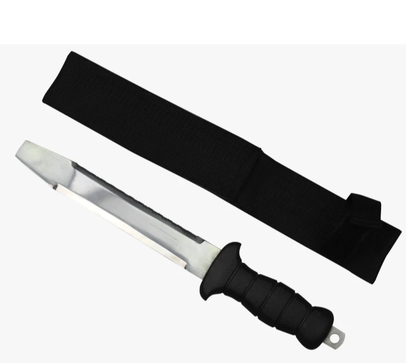 Couteau de survie &agrave; lame Tanto FK22 en acier inoxydable avec gaine en nylon, cam&eacute;ra de chasse ext&eacute;ri