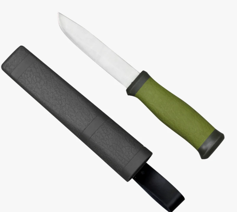 Couteau &agrave; lame fixe FK184&nbsp;3CR13 en acier inoxydable avec manche en TPR+PP et gaine en PP