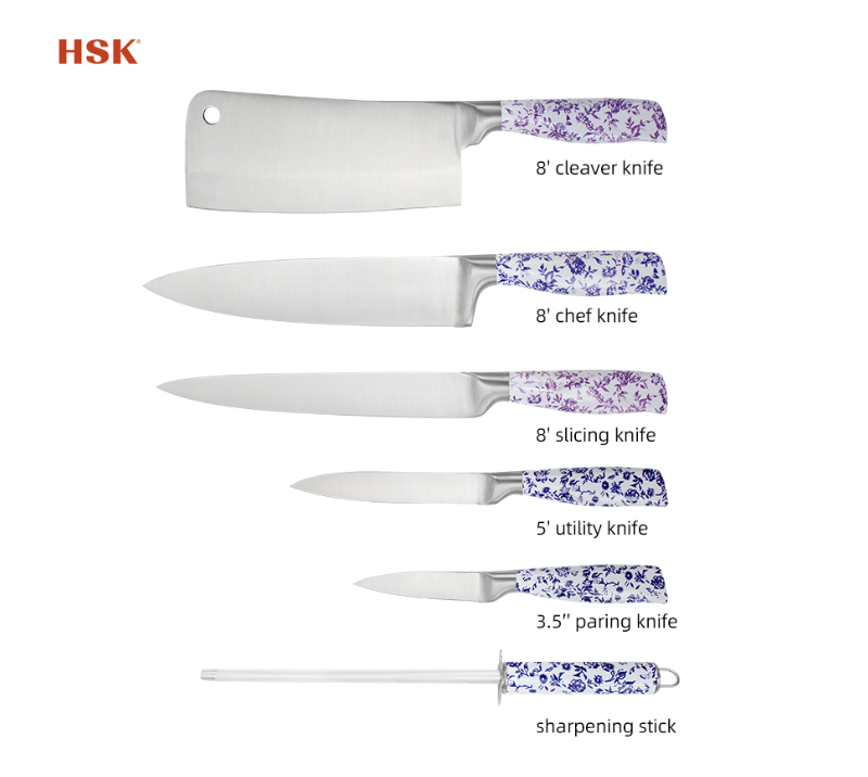 HS4052&nbsp;ensemble de 7&nbsp;couteaux de cuisine
