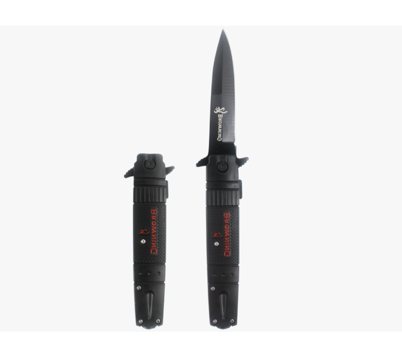 Couteau automatique S2029&nbsp;OTF, couteau de poche tactique EDC en acier inoxydable &agrave; rev&ecirc;tement noir