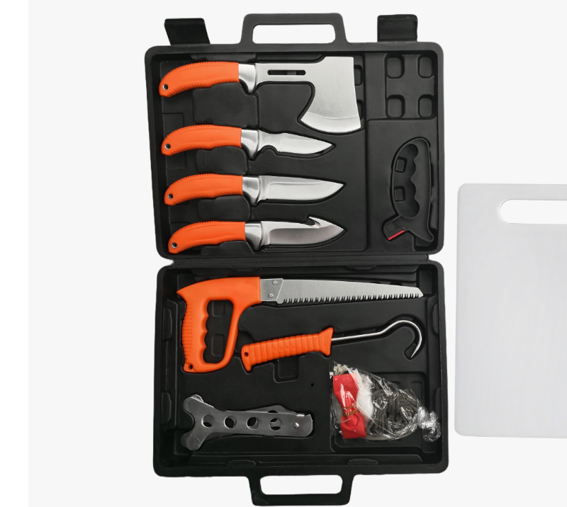 FKS30-14&nbsp;Ensemble d'outils professionnels de chasse et de camping, 11&nbsp;pi&egrave;ces, avec &eacute;tui rigide et pl