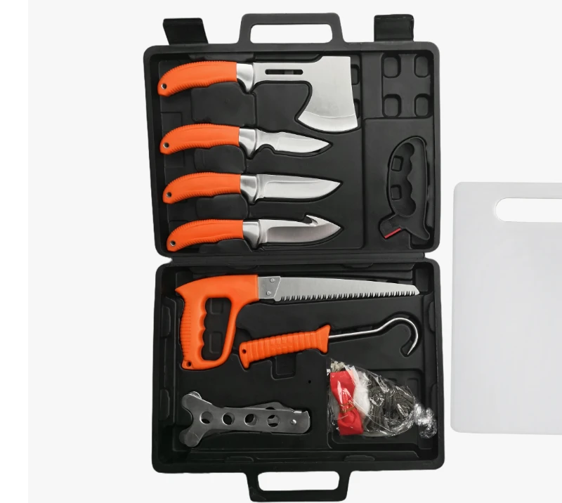 FKS30-14&nbsp;Ensemble d'outils professionnels de chasse et de camping, 11&nbsp;pi&egrave;ces, avec &eacute;tui rigide et pl