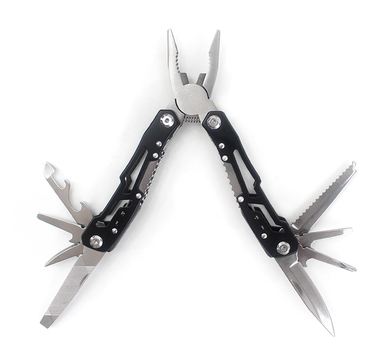S02326&nbsp;Pince multi-outils 9&nbsp;en&nbsp;1 en acier inoxydable