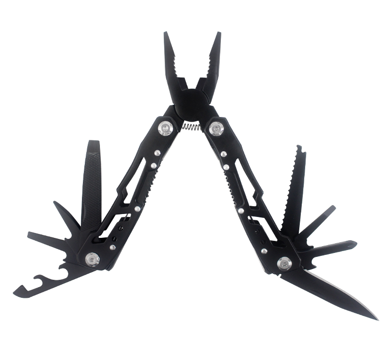 S02320&nbsp;Pince multi-outils 9&nbsp;en&nbsp;1 en acier inoxydable