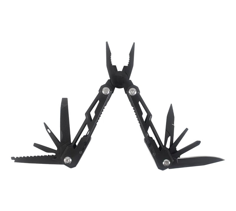 S02337 Pince multi-outils robuste, &eacute;quipement EDC tout-en-un avec coupe-fil, lime et ouvre-bo&icirc;te