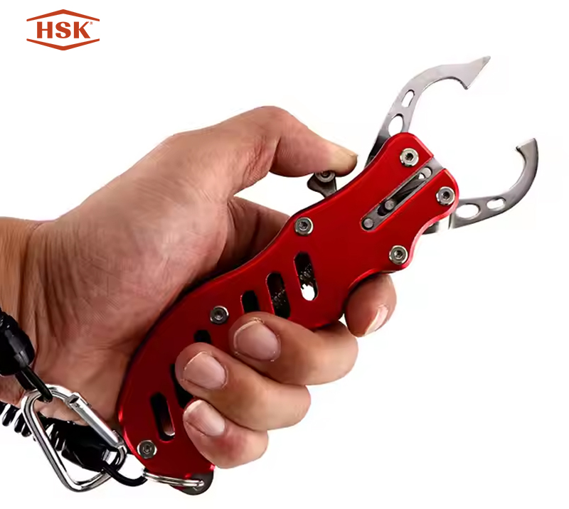 Pince &agrave; poisson l&eacute;g&egrave;re en aluminium KA-83 avec cordon de s&eacute;curit&eacute;, pince &agrave; l&egrave;vres en acier inoxydabl