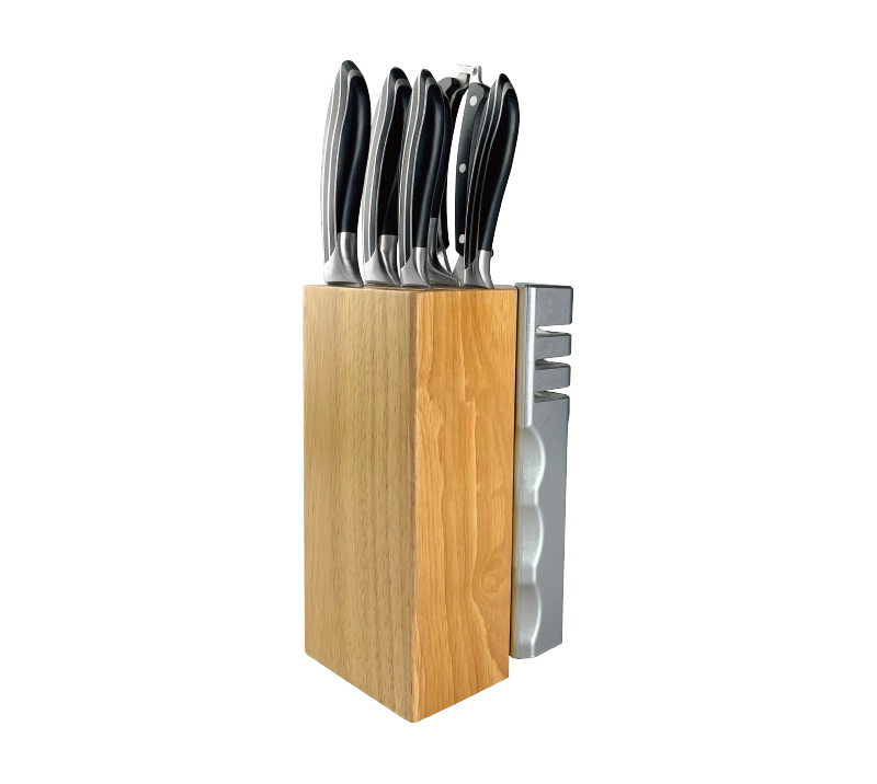 D-D004B 8PCS Heavy ABS Handle Kitchen Knife Set/Buid-in Sharpener for Home Kitchen