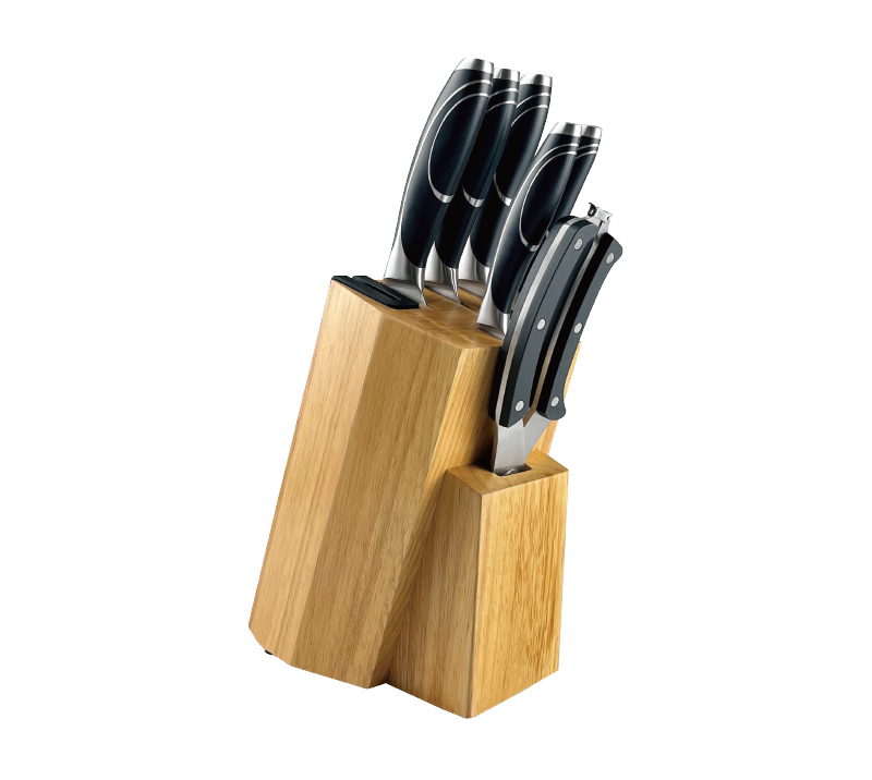 D-D002A 8PCS Forged Stainless Steel Kitchen Knife Set with ABS Handle