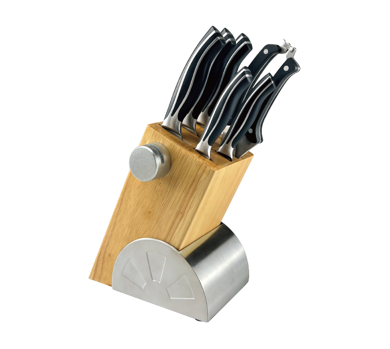 D-D003B-8PCS Ergonomic Handle High Carbon Stainless Steel Chef Knives for Home Kitchen
